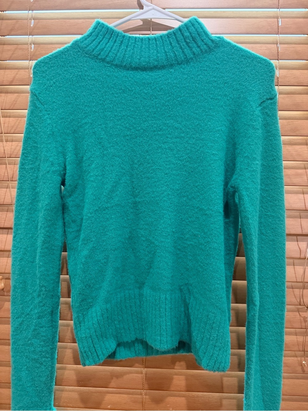 She + Sky - Women’s Teal Mock Neck Sweater